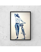Cycliste debout 2