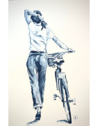 Cycliste debout 2