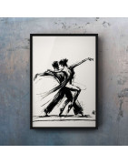 Danseurs fusain
