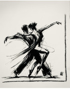 Danseurs fusain