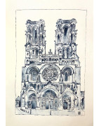 Cathédrale de Laon de face