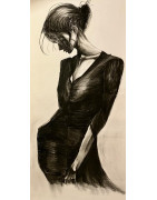 Silhouette robe noire