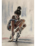 Danseuse main au sol