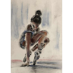 Danseuse main au sol