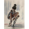 Danseuse main au sol