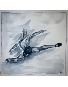 Danseur au grand écart