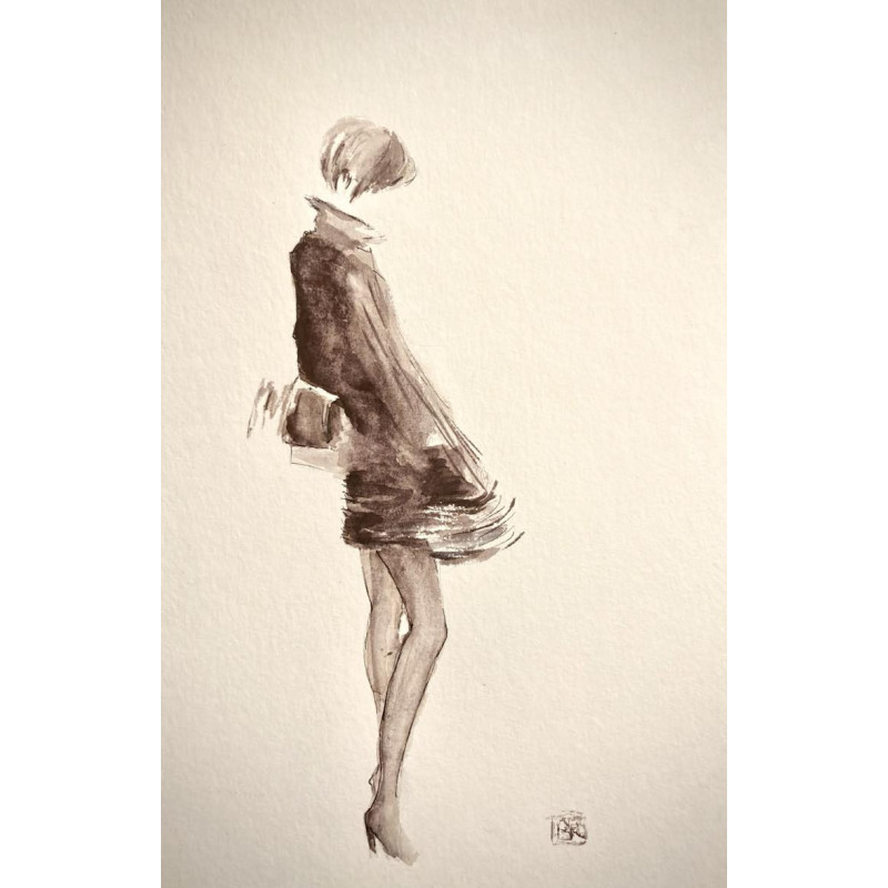 Femme au sac et manteau Femme au sac et manteau
